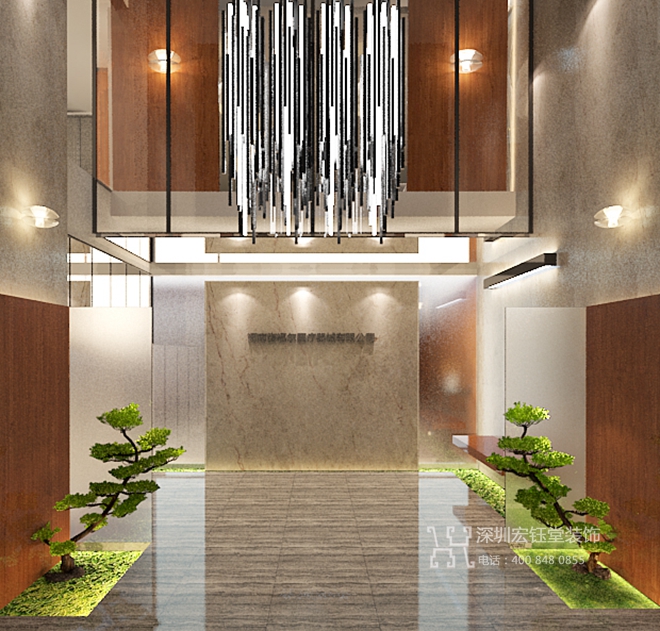 鄭州賽福爾醫療器械集團獨棟辦公樓接待廳裝修設計方案 鄭州賽福爾醫療器械集團獨棟辦公樓接待廳裝修設計方案