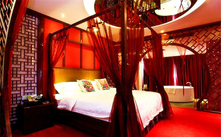 鄭州山楂樹連鎖情侶主題酒店客房裝修設計實景圖 鄭州山楂樹連鎖情侶主題酒店客房裝修設計實景圖