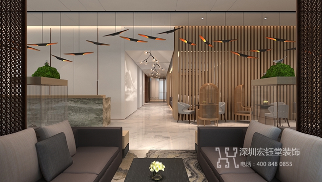 鄭州康橋地產一號院現代中式售樓部裝修設計方案 鄭州康橋地產一號院現代中式售樓部裝修設計方案