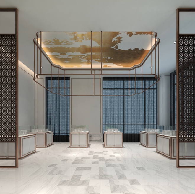 鄭州康橋地產一號院現代中式售樓部戶型展示區裝修設計效果圖 鄭州康橋地產一號院現代中式售樓部戶型展示區裝修設計效果圖