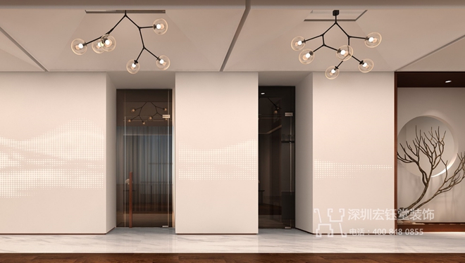 鄭州康橋地產一號院現代中式售樓部洽談區裝修設計效果圖 鄭州康橋地產一號院現代中式售樓部洽談區裝修設計效果圖