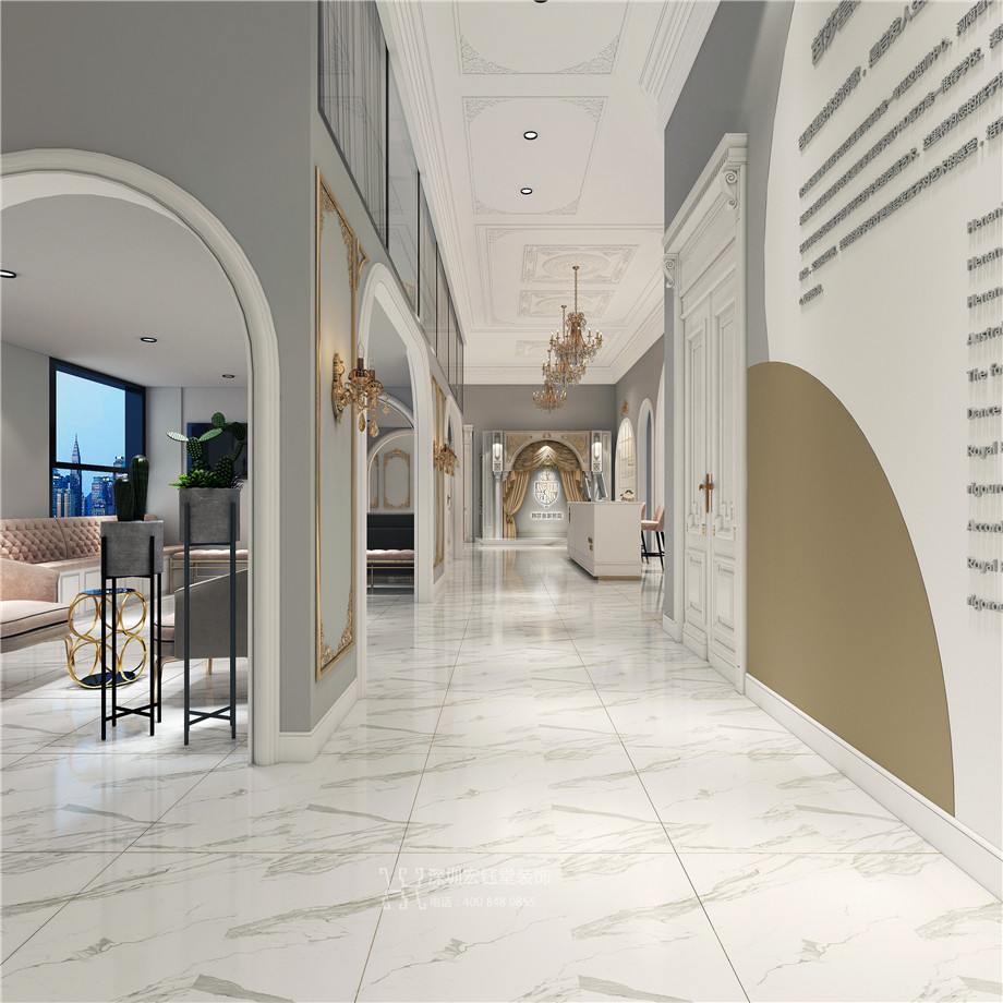 芭莎皇家芭蕾舞蹈培訓學校設計方案-前廳效果圖-鄭州舞蹈培訓設計案例 芭莎皇家芭蕾舞蹈培訓學校設計方案-前廳效果圖-鄭州舞蹈培訓設計案例