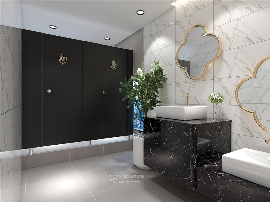 芭莎皇家芭蕾舞蹈培訓學校設計方案-洗手間效果圖-鄭州舞蹈培訓設計案例 芭莎皇家芭蕾舞蹈培訓學校設計方案-洗手間效果圖-鄭州舞蹈培訓設計案例