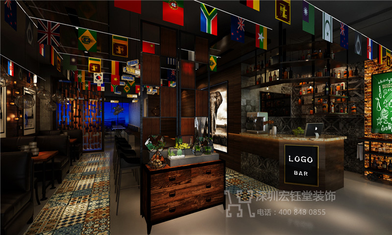 鄭州建業智慧港餐廳酒吧裝修設計效果圖