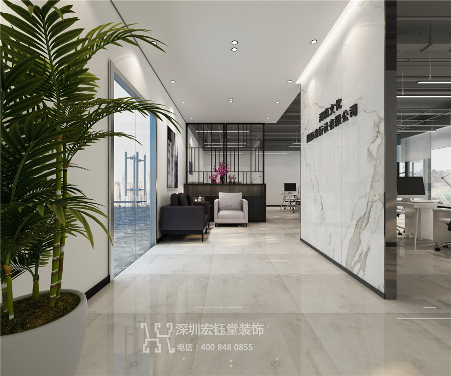 河南文化國際旅行社辦公室裝修設計效果圖 河南文化國際旅行社辦公室裝修設計效果圖