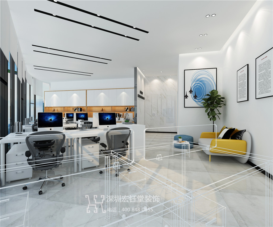 鄭州米萊航空票務服務有限公司辦公設計效果圖 鄭州米萊航空票務服務有限公司辦公設計效果圖