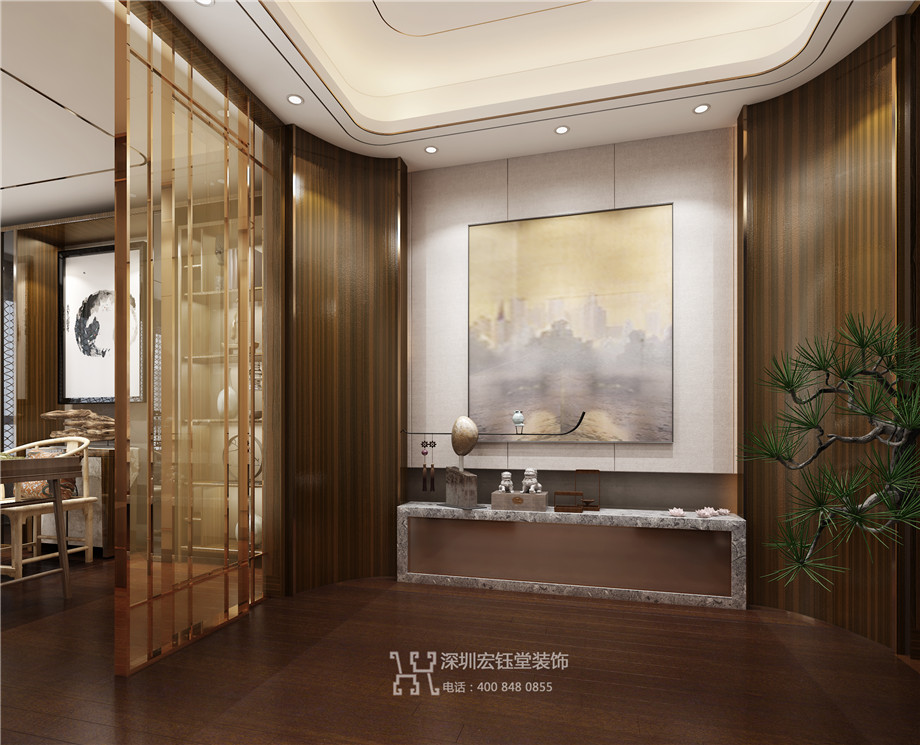 濮陽江南里現(xiàn)代中式別墅樣板間玄關(guān)裝修設(shè)計方案 濮陽江南里現(xiàn)代中式別墅樣板間玄關(guān)裝修設(shè)計方案