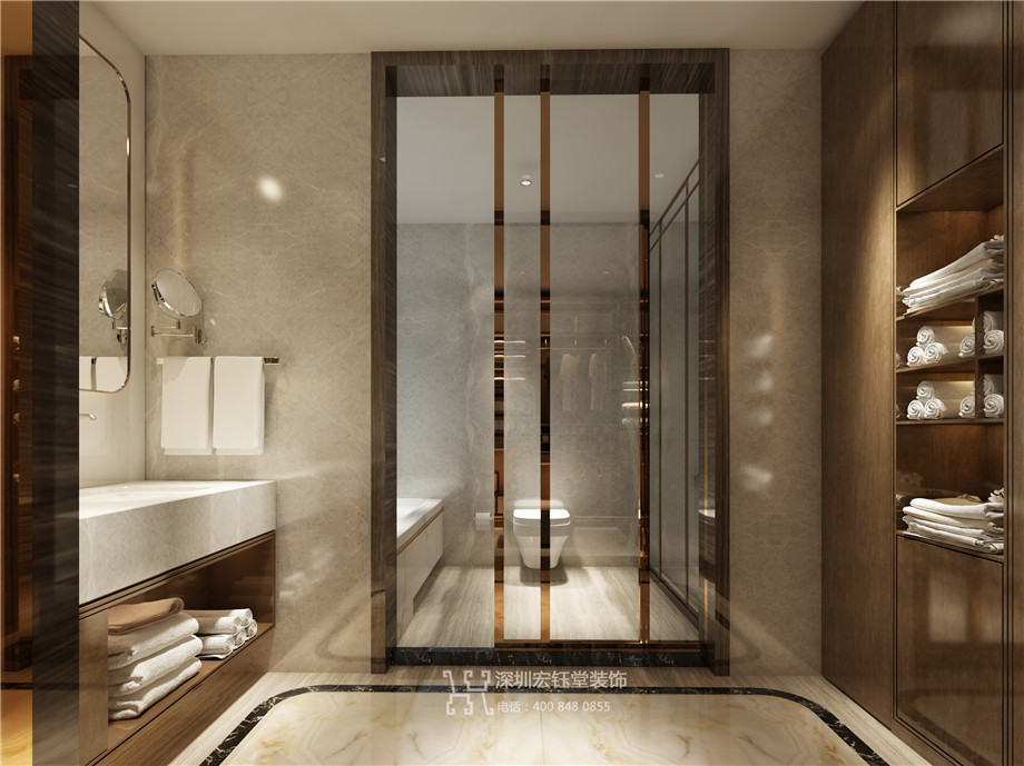 濮陽江南里現(xiàn)代中式別墅樣板間衛(wèi)生間裝修設(shè)計效果圖 濮陽江南里現(xiàn)代中式別墅樣板間衛(wèi)生間裝修設(shè)計效果圖