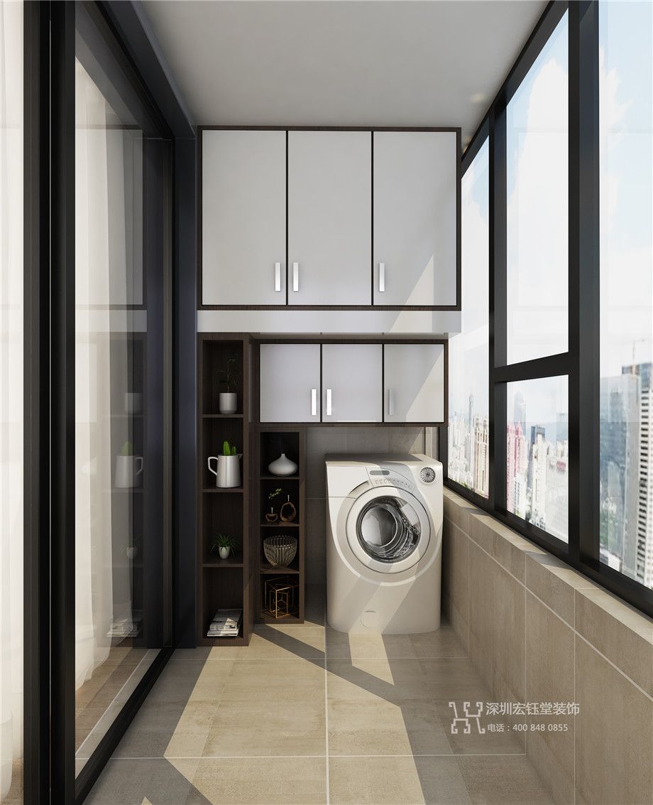 鄭州九龍國(guó)際樣板間裝修效果圖-88平B1戶型-陽(yáng)臺(tái)效果圖 鄭州九龍國(guó)際樣板間裝修效果圖-88平B1戶型-陽(yáng)臺(tái)效果圖