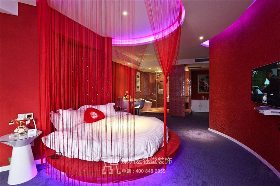 鄭州山楂樹情侶主題酒店客房裝修設計實景圖 鄭州山楂樹情侶主題酒店客房裝修設計實景圖