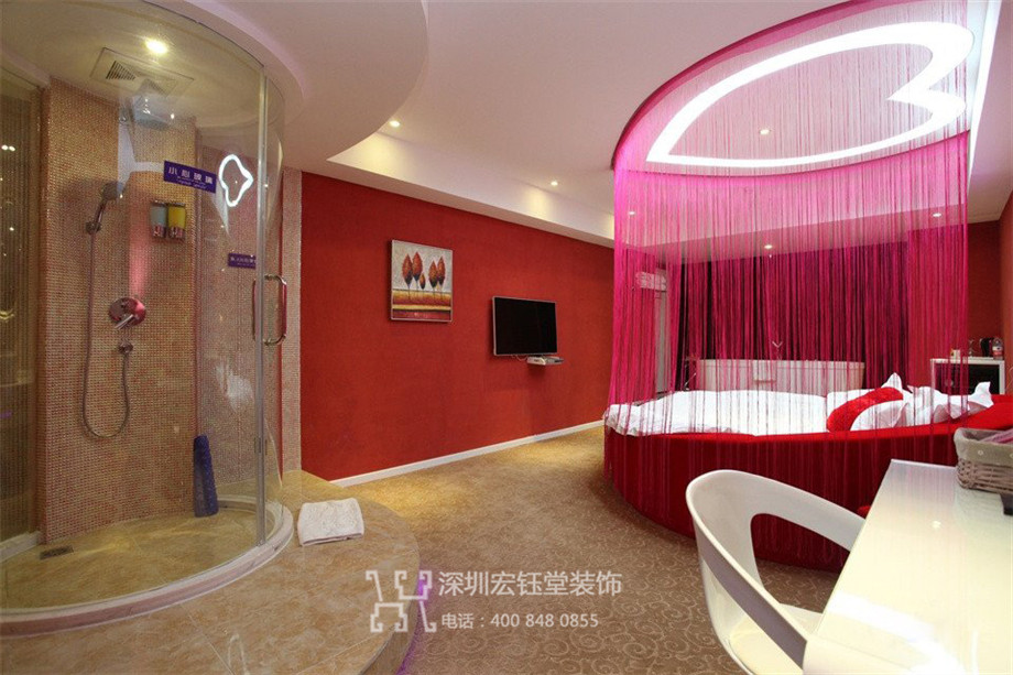 鄭州山楂樹情侶主題酒店客房裝修設計實景圖 鄭州山楂樹情侶主題酒店客房裝修設計實景圖