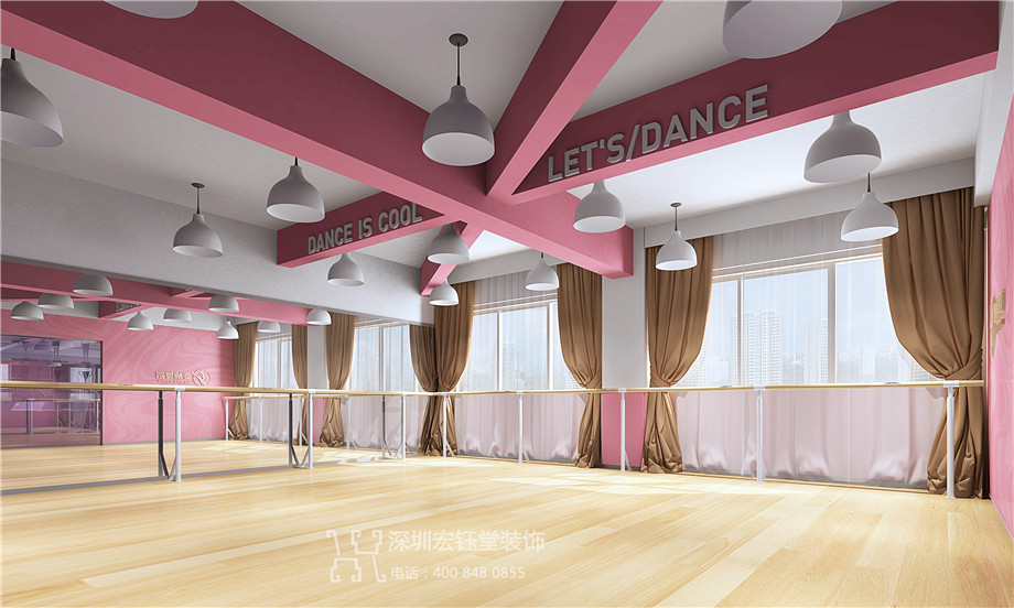 鄭州亞楠舞蹈藝術(shù)培訓(xùn)學(xué)校裝修設(shè)計效果圖-排練室設(shè)計效果圖 鄭州亞楠舞蹈藝術(shù)培訓(xùn)學(xué)校裝修設(shè)計效果圖-排練室設(shè)計效果圖