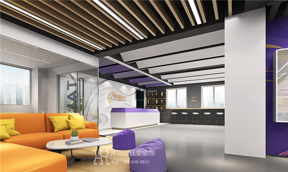 鄭州亞楠舞蹈藝術(shù)培訓(xùn)學(xué)校裝修設(shè)計方案-接待區(qū)效果圖 鄭州亞楠舞蹈藝術(shù)培訓(xùn)學(xué)校裝修設(shè)計方案-接待區(qū)效果圖