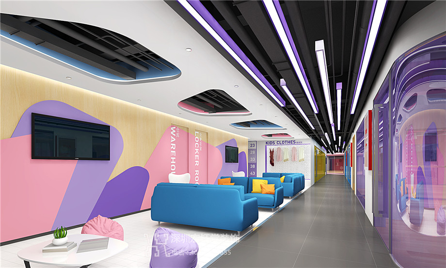 鄭州亞楠舞蹈藝術(shù)培訓(xùn)學(xué)校裝修設(shè)計方案-走廊效果圖 鄭州亞楠舞蹈藝術(shù)培訓(xùn)學(xué)校裝修設(shè)計方案-走廊效果圖