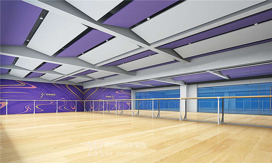 鄭州亞楠舞蹈藝術(shù)培訓(xùn)學(xué)校裝修設(shè)計效果圖-舞蹈排練室效果圖 鄭州亞楠舞蹈藝術(shù)培訓(xùn)學(xué)校裝修設(shè)計效果圖-舞蹈排練室效果圖