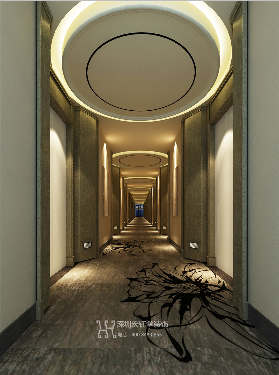 鄭州新浙商精品商務酒店客房走廊裝修設計方案