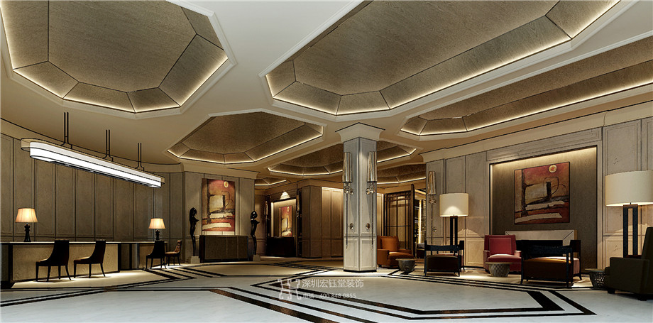 開封東方豪庭精品商務酒店大堂裝修設計方案 開封東方豪庭精品商務酒店大堂裝修設計方案