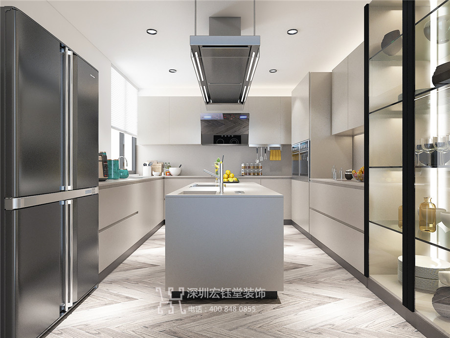 洛陽建業桂園陳公館三層獨棟別墅廚房裝修設計方案 洛陽建業桂園陳公館三層獨棟別墅廚房裝修設計方案