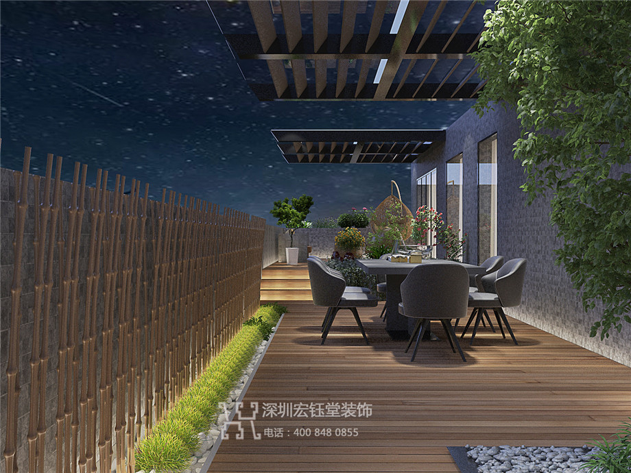 洛陽建業桂園陳公館三層獨棟別墅露臺裝修設計效果圖 洛陽建業桂園陳公館三層獨棟別墅露臺裝修設計效果圖