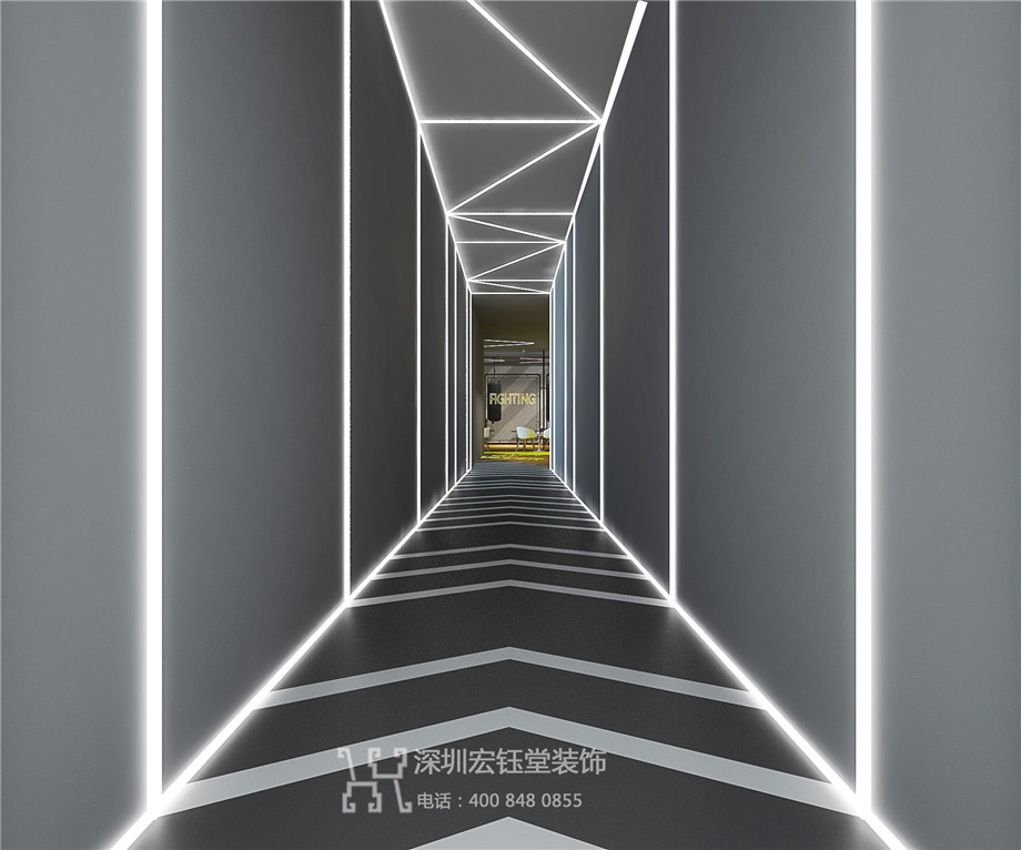 鄭州中奧時尚健身房裝修設計案例效果圖