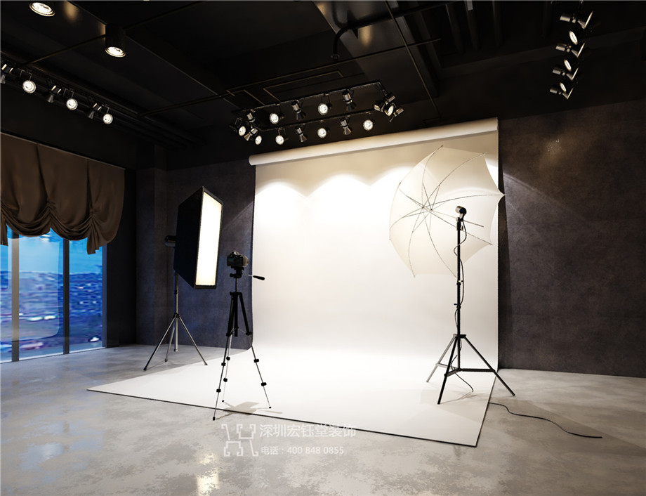 鄭州時尚工業風美發店面裝修設計案例