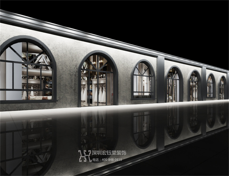 鄭州尚美時尚美發會所店面裝修設計效果圖