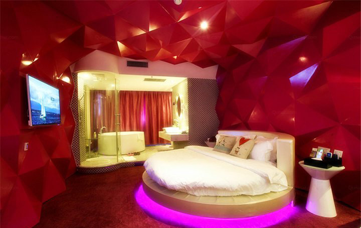 鄭州山楂樹連鎖情侶主題酒店客房裝修設計實景照片 鄭州山楂樹連鎖情侶主題酒店客房裝修設計實景照片