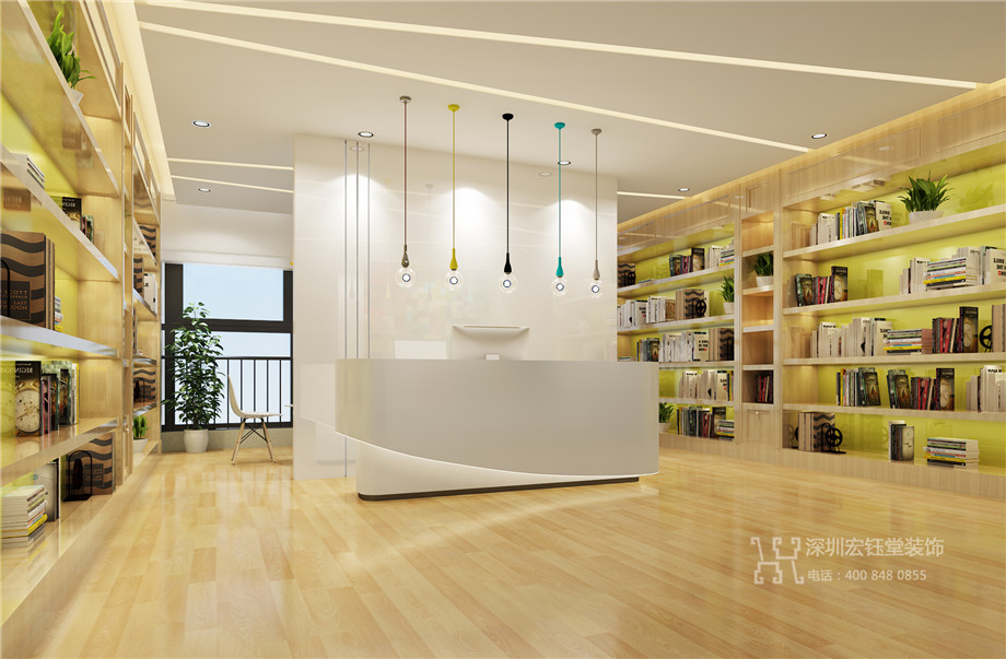 鄭州兒童培訓(xùn)中心裝修設(shè)計方案-北藝創(chuàng)想前臺效果圖 鄭州兒童培訓(xùn)中心裝修設(shè)計方案-北藝創(chuàng)想前臺效果圖