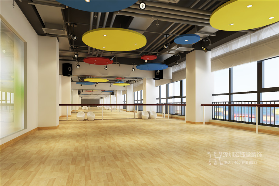 鄭州兒童培訓(xùn)中心裝修設(shè)計方案-北藝創(chuàng)想舞蹈教室效果圖 鄭州兒童培訓(xùn)中心裝修設(shè)計方案-北藝創(chuàng)想舞蹈教室效果圖
