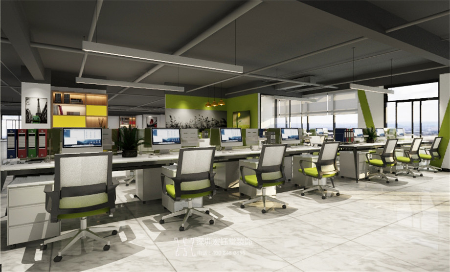 河南合之潤傳媒公司3000平辦公室裝修設計圖