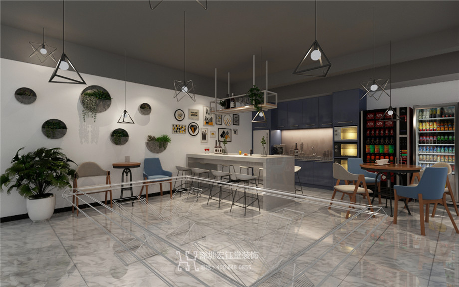 河南合之潤傳媒公司3000平辦公室布置效果圖