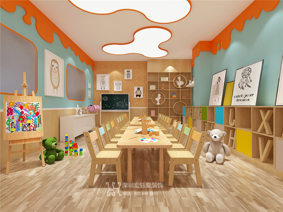 鄭州藝學堂藝術培訓學校美術室設計效果圖 鄭州藝學堂藝術培訓學校美術室設計效果圖