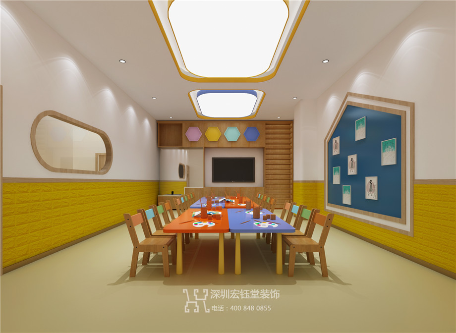 鄭州連鎖少兒藝術培訓學校美術教室裝修案例 鄭州連鎖少兒藝術培訓學校美術教室裝修案例