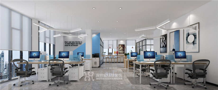 鄭州硬制品公司辦公室裝修設計案例 鄭州硬制品公司辦公室裝修設計案例