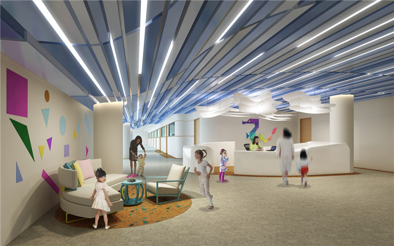 皇家蒙特梭利幼兒園大廳裝修設計方案