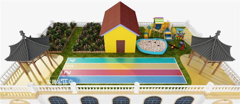 鄭州白沙星光貝迪幼兒園屋頂裝修設計效果圖 鄭州白沙星光貝迪幼兒園屋頂裝修設計效果圖