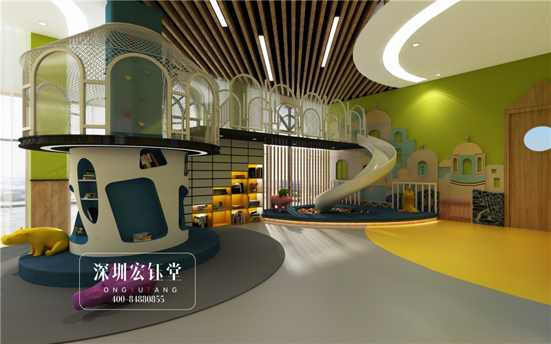 鄭州白沙星光貝迪幼兒園大廳游戲區裝修設計效果圖 鄭州白沙星光貝迪幼兒園大廳游戲區裝修設計效果圖