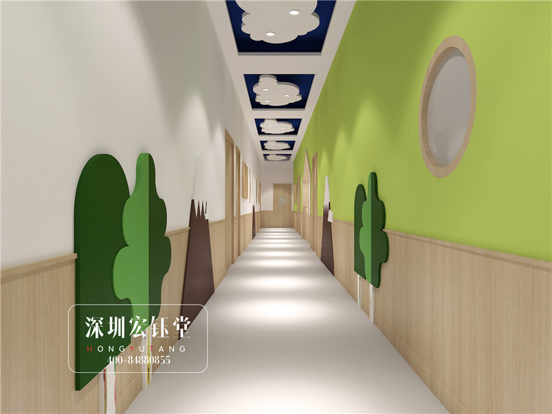 鄭州白沙星光貝迪幼兒園走廊裝修設計方案 鄭州白沙星光貝迪幼兒園走廊裝修設計方案
