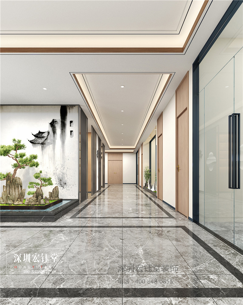 北京銘久鴻河南分公司辦公樓大廳裝修設(shè)計(jì)方案 北京銘久鴻河南分公司辦公樓大廳裝修設(shè)計(jì)方案