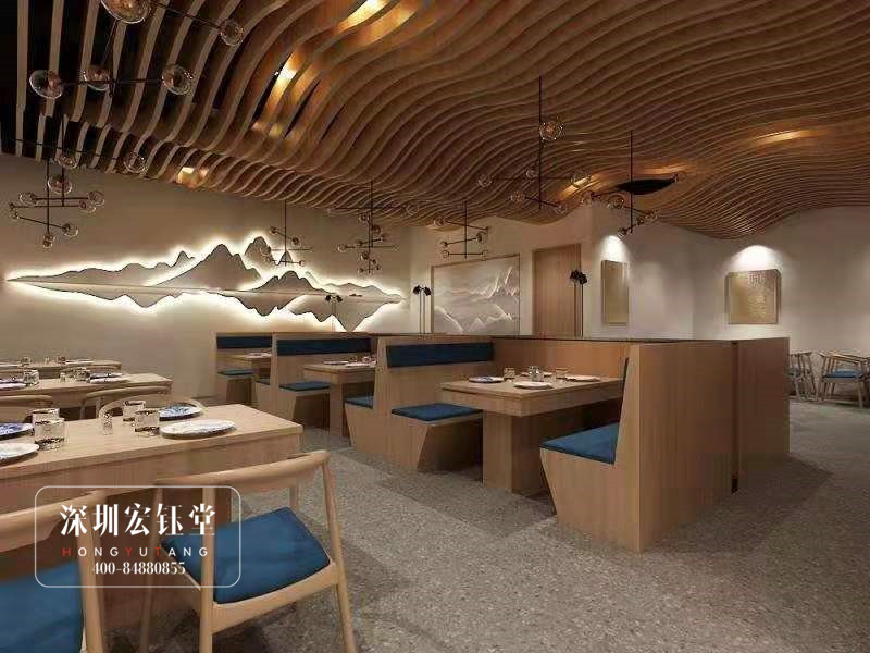 鄭州外婆印象特色連鎖餐廳用餐區設計圖