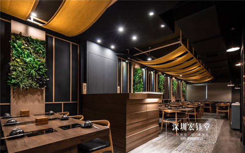 海味日式禪風火鍋店裝修設計案例