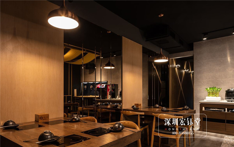 海味日式禪風火鍋店裝修設計圖