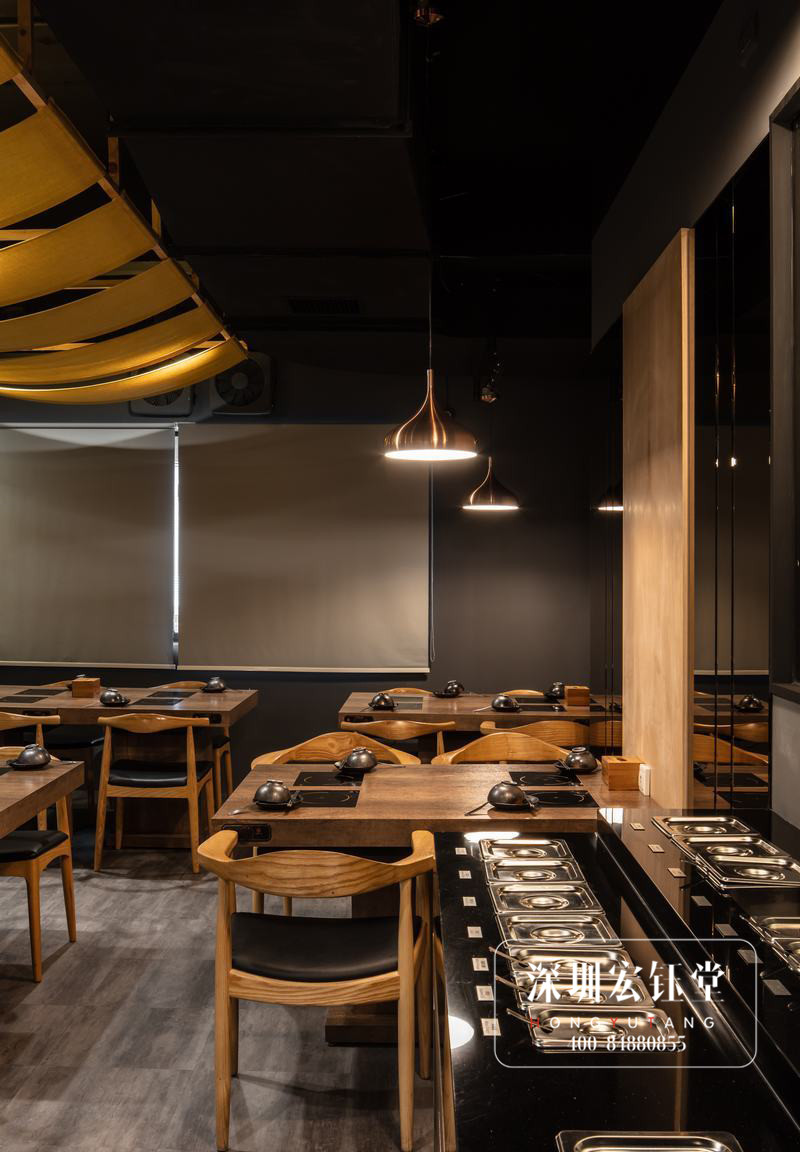 海味日式禪風火鍋店裝修設計實景圖