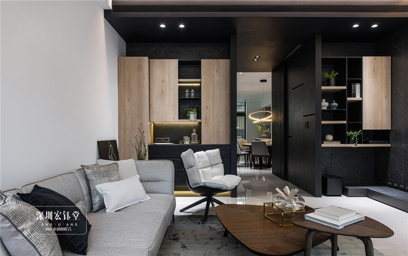 鄭州現(xiàn)代風(fēng)三層獨棟別墅裝修設(shè)計實景圖