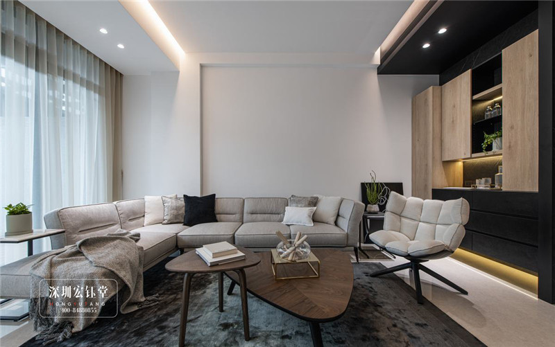 鄭州現(xiàn)代風(fēng)三層獨棟別墅裝修設(shè)計案例