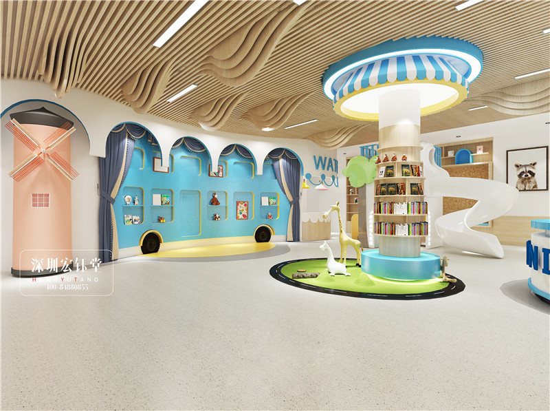 鄭州維貝尼早教接待大廳裝修設計方案 鄭州維貝尼早教接待大廳裝修設計方案