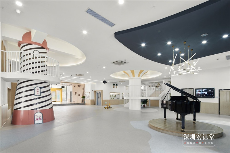 簡(jiǎn)約大氣的貝貝樹幼兒園裝修設(shè)計(jì)圖