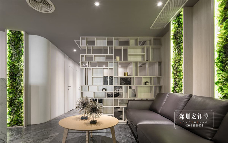 都市花園主題美發(fā)沙龍等待區(qū)裝修設(shè)計圖 都市花園主題美發(fā)沙龍等待區(qū)裝修設(shè)計圖