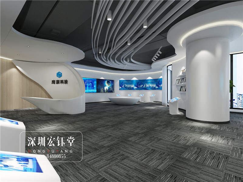 鄭州科技公司時(shí)尚展廳裝修設(shè)計(jì)效果圖 鄭州科技公司時(shí)尚展廳裝修設(shè)計(jì)效果圖