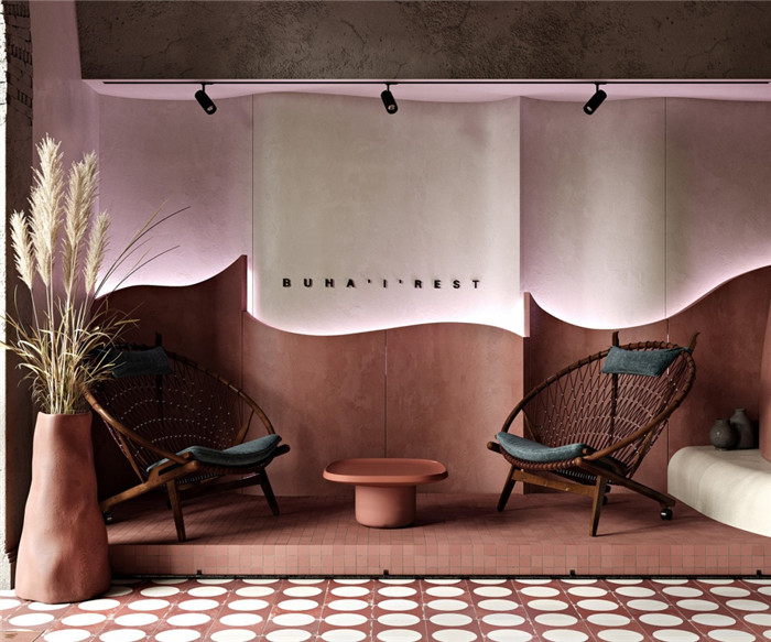 國外網紅餐廳休閑區裝修設計圖